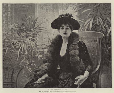 In My Conservatory by Edouard Debat Ponsan